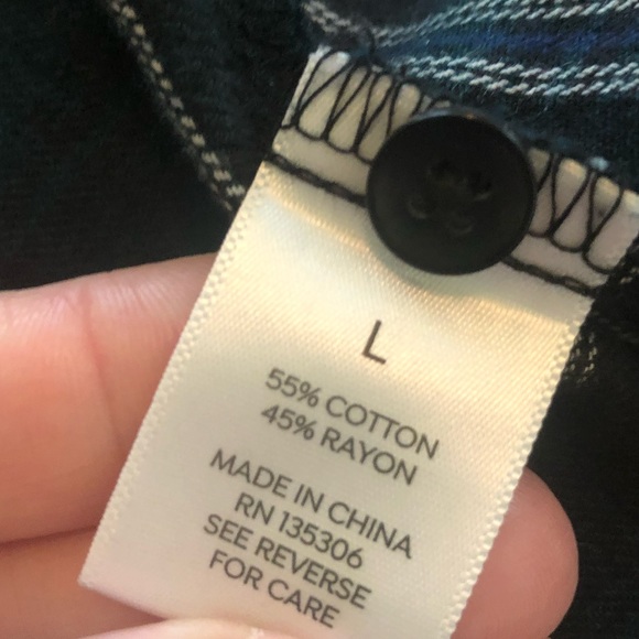 Westport blouse Women’s size large top green fall clothing button down - Picture 5 of 10